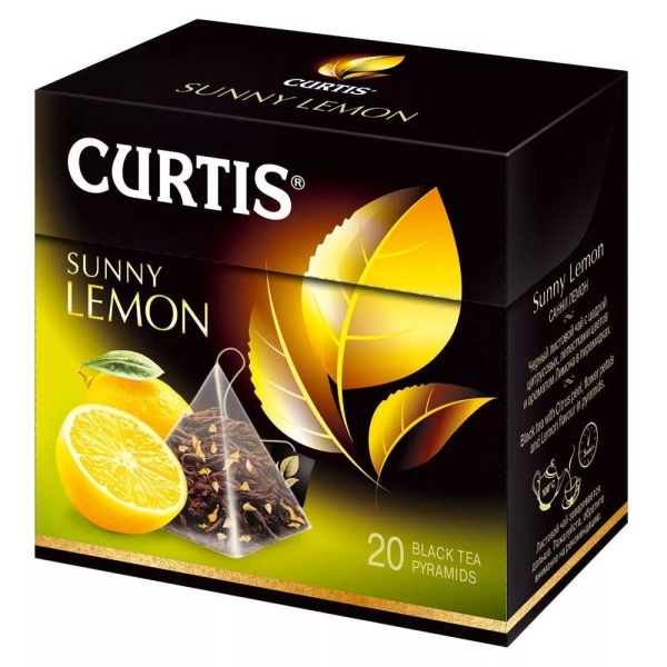 чай Curtis Sunny Lemon Tea, пирам 20*1,7г12